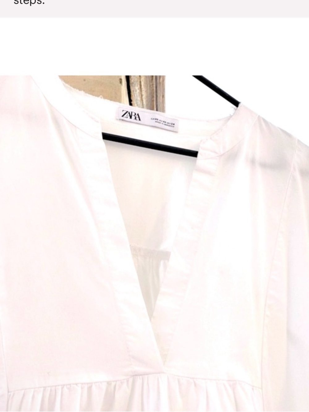 Zara Cotton Poplin High Low Dress XS - Picture 2 of 5